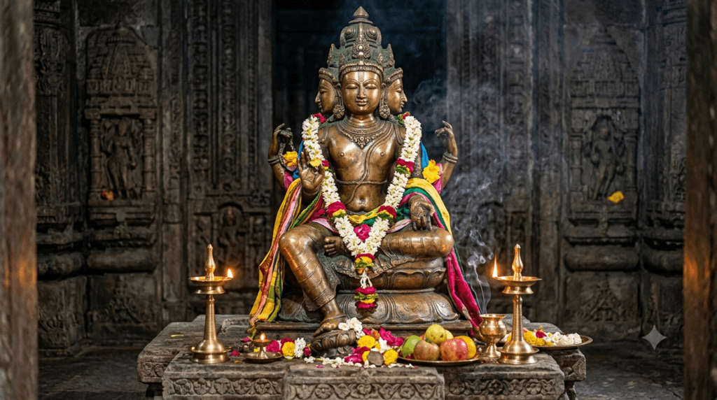 Hari Rai Temple, the bronze Vishnu