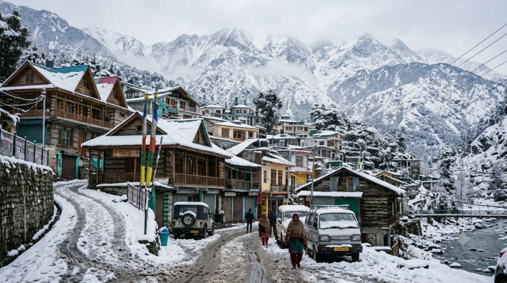Kasol in Himachal in January
