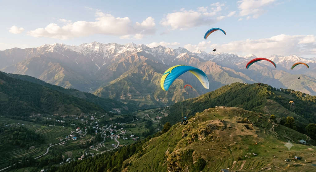 Paragliding At Indru Nag And Bir Billing
