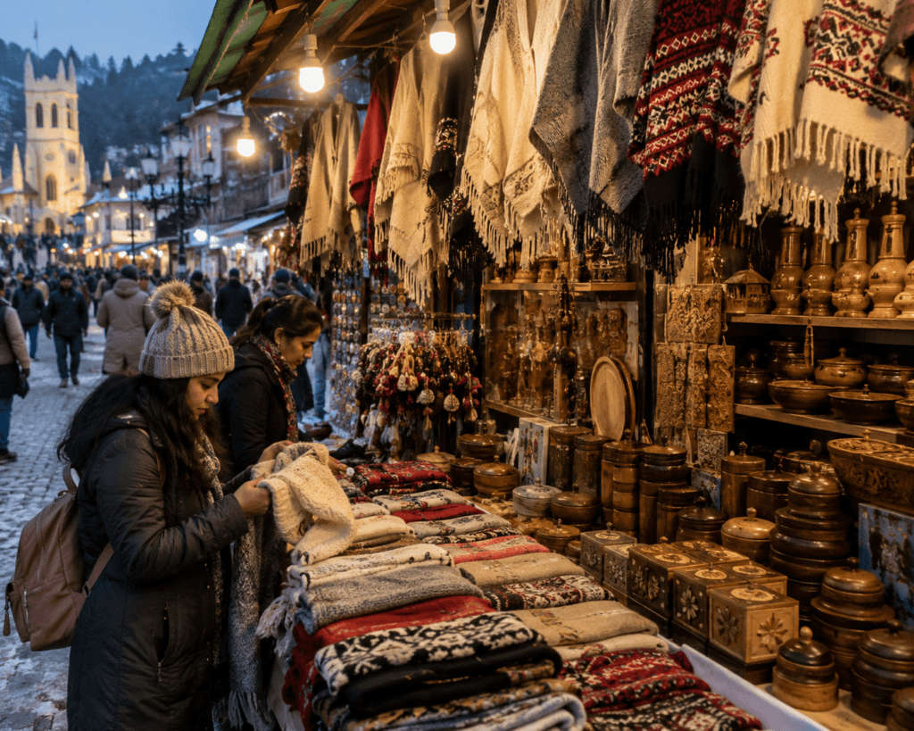Shop for wool, wood and pahari crafts