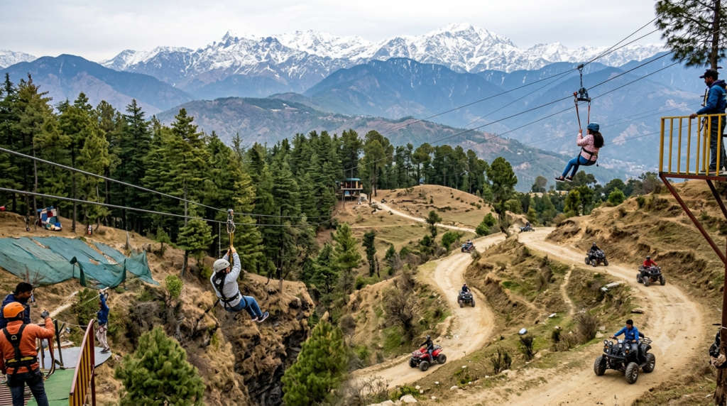 Zip Line, Flying Fox And ATV Rides At Indru Nag
