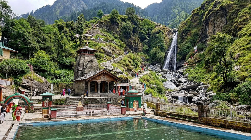 Bhagsunag Falls and Temple
