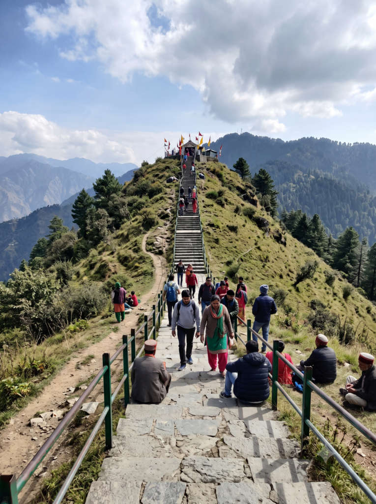 Climb To Shikari Devi Temple