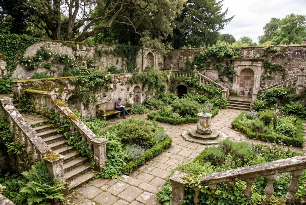 Sit In The 500-Year-Old Sunken Garden