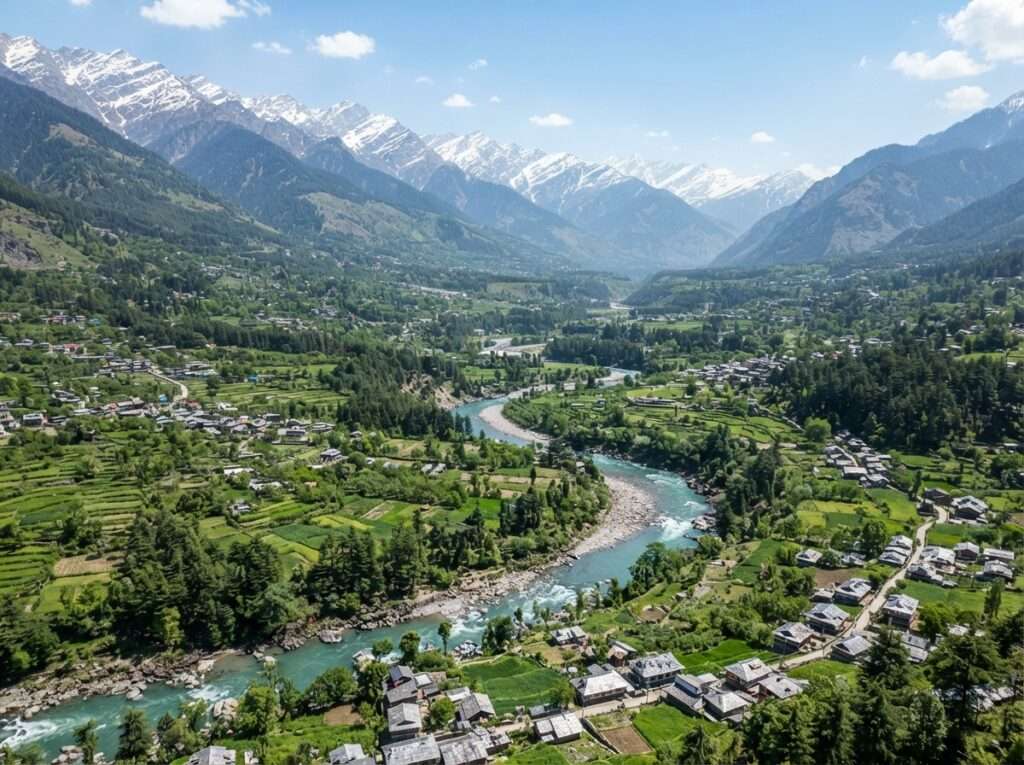 Kullu valley in manali