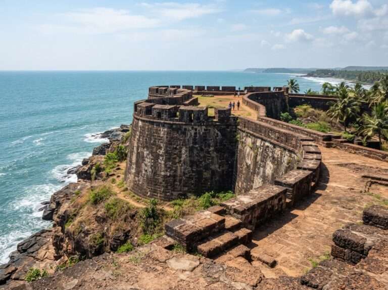 Bekal, a sea fort in the rain