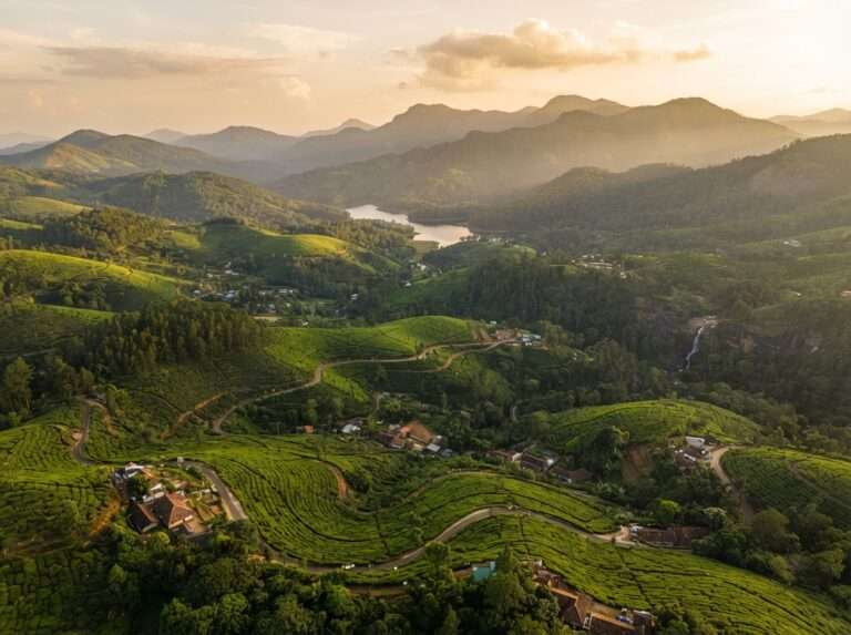 Vagamon, green meadow hills