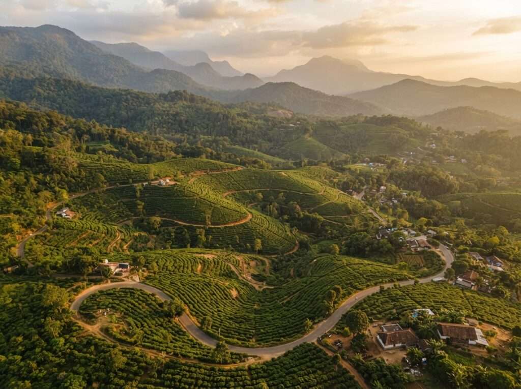 Coffee plantations near Kalpetta, Wayanad, Kerala