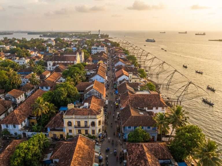 Heritage streets of Fort Kochi near Princess Street, Kerala